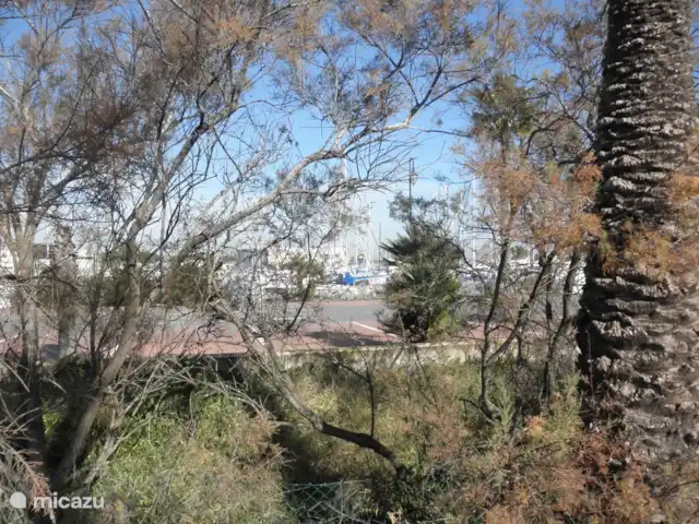 Residencial Puerto Marino en España, Costa Blanca, Guardamar del Segura - apartamento Mire a la izquierda de vez en cuando para ver los barcos en el puerto.