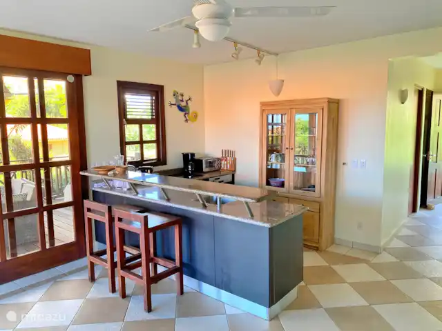 Villa Blue Bay BEACH - 3min/plage ☀ | Curaçao, Curaçao-Centre, Blue Bay - villa Séjour et cuisine ouverte