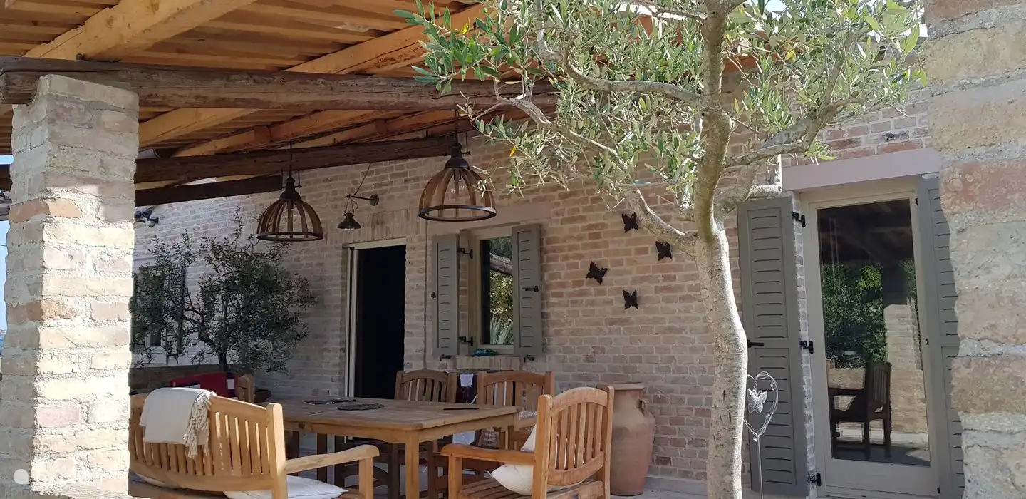 Terrasse an der Vorderseite