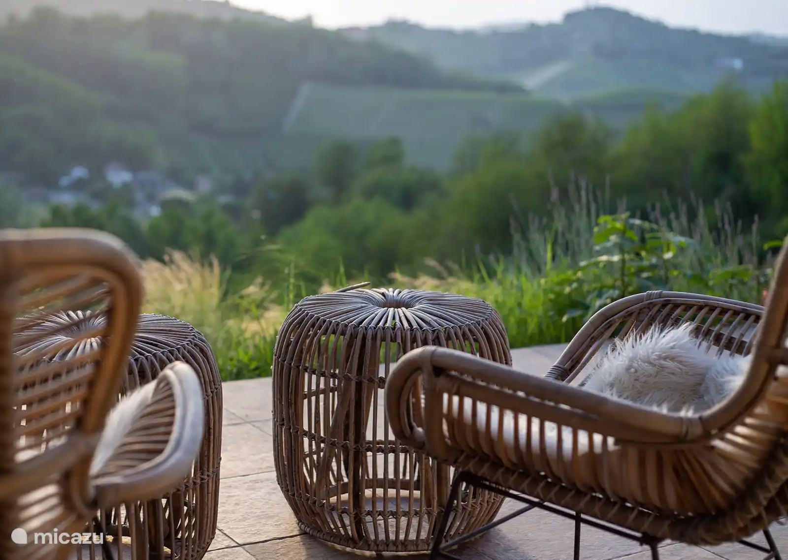 Terraza con vistas a las colinas