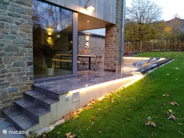 Casa de vacaciones El Couleye en Bélgica, Ardenas, Durbuy - casa vacacional Iluminación ambiental de jardín/terraza