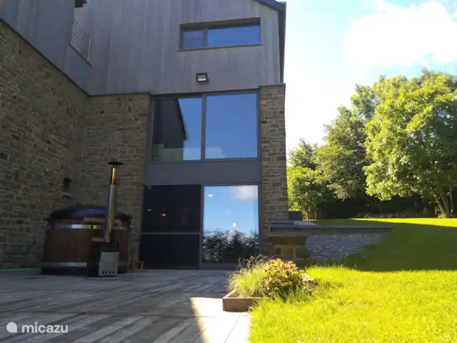 Casa de vacaciones El Couleye en Bélgica, Ardenas, Durbuy - casa vacacional Terraza en la parte trasera