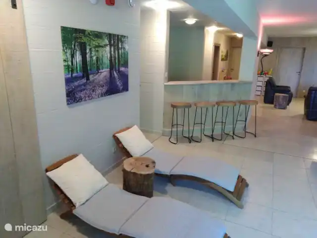 Casa de vacaciones El Couleye en Bélgica, Ardenas, Durbuy - casa vacacional tumbonas