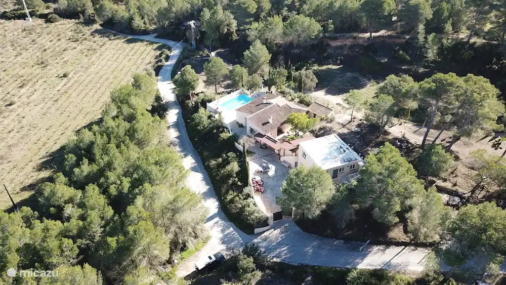 Finca Vuyatela uit de lucht