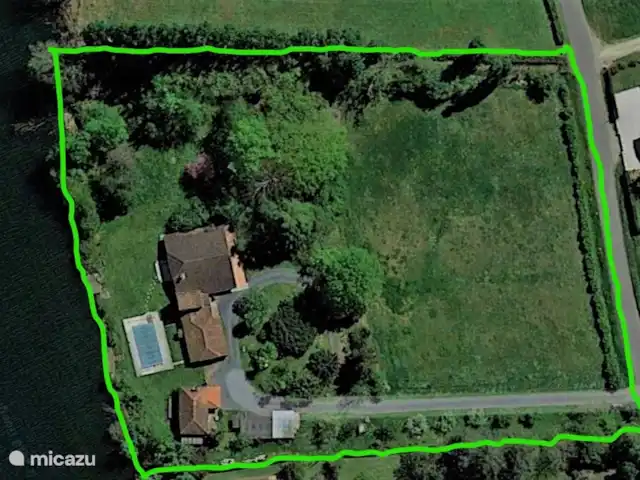 Location de Vacances France, Lot-et-Garonne, Le Temple-sur-Lot, gîte / cottage - Chez Jan et Nicole - Gîte Issac Vue d'ensemble de l'ensemble de la parcelle - 1,3 hectares