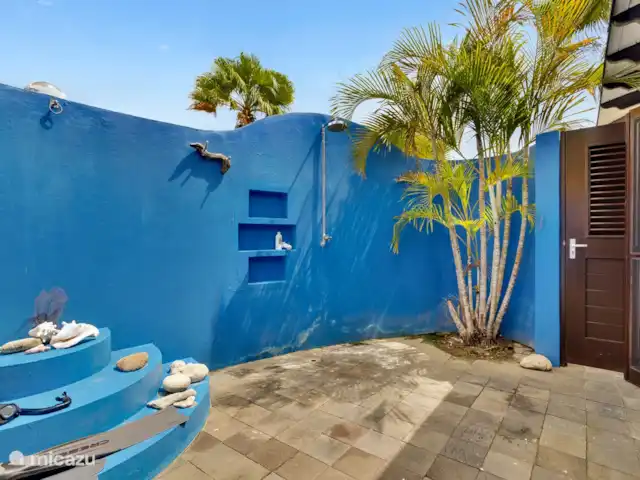 Location de Vacances Bonaire, Bonaire, Kralendijk, maison de vacances - Waterlands Villa Sol Douche extérieure
