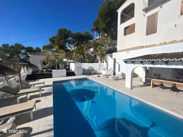 Villa Búho y Bolero en España, Costa Blanca, Moraira - villa terraza de la piscina