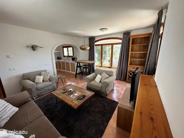 Villa Búho y Bolero en España, Costa Blanca, Moraira - villa Sala de estar de la casa de huéspedes