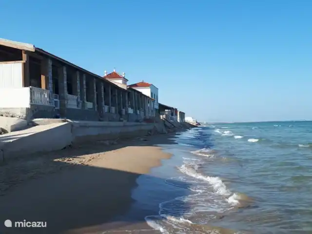 Casita Guardamar en España, Costa Blanca, Guardamar del Segura - penthouse Antiguas casas de pescadores en la playa del centro. Estas casas están en la Lista del Patrimonio Mundial de la Unesco