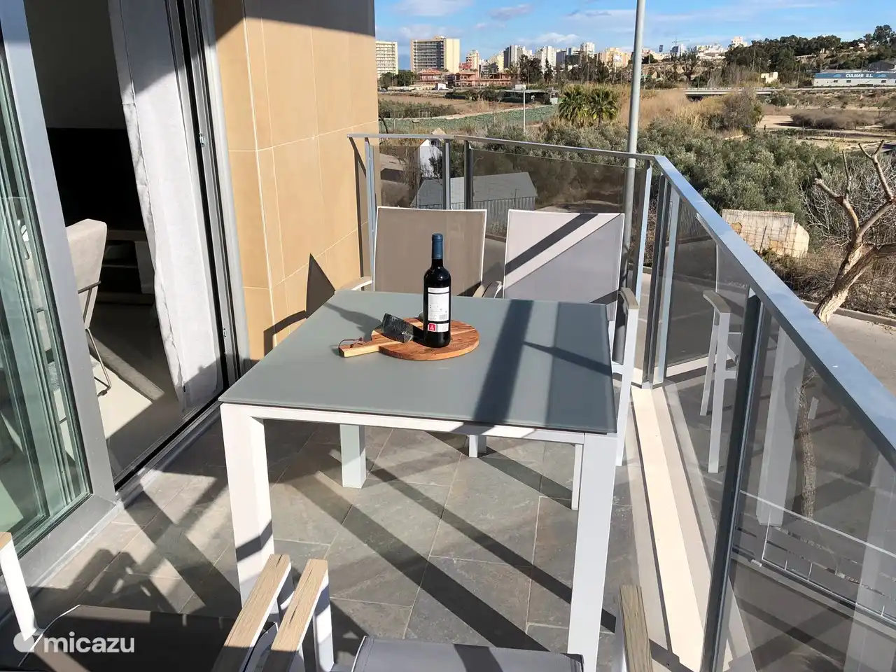 Balkon vor dem Wohnzimmer