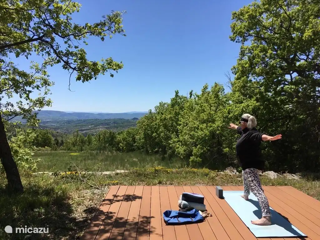 View from yoga terrace