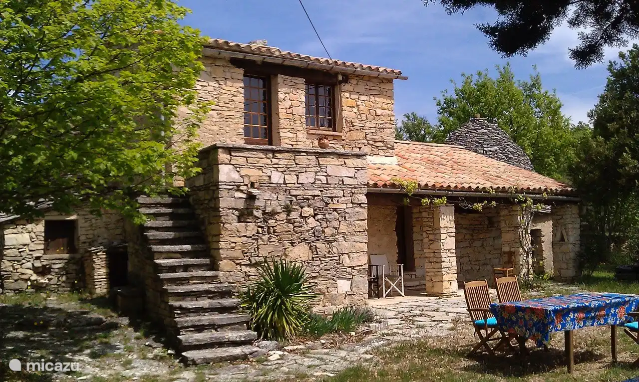 typical Provencal stone cottage