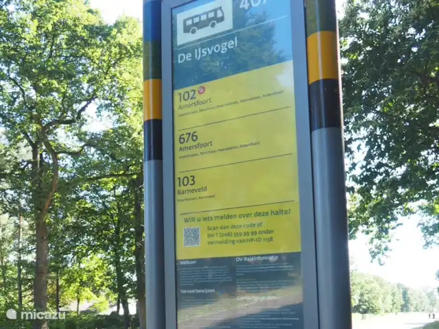 Confort-Bungalow Bird Line, Martin-pêcheur | Pays-Bas, Gueldre, Voorthuizen - bungalow Au début du Kieftveen se trouve un arrêt de bus avec des lignes vers Barneveld, Amersfoort Elspeet et Apeldoorn.