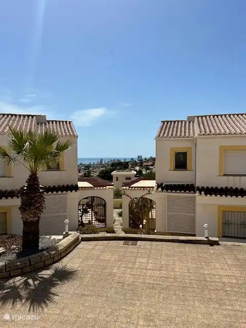 an extra spacious terrace in front of the door 