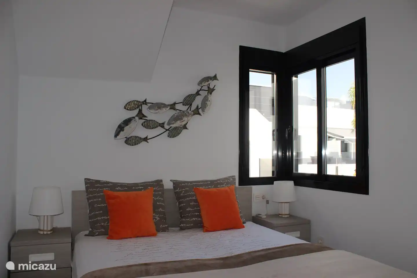 Master-Schlafzimmer, Bettlänge beträgt 2,10 Meter