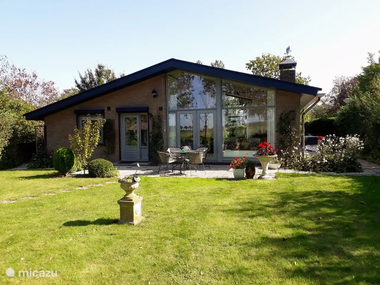 Cyclisme, Pays-Bas, Zélande, Ouwerkerk, bungalow Grand angle de vue