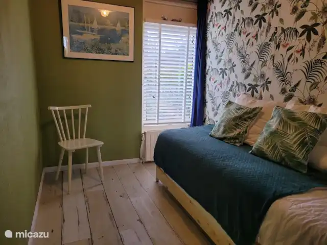 Weids uitzicht huren in Nederland, Zeeland, Ouwerkerk - bungalow Tweede slaapkamer met gestapelde bedden