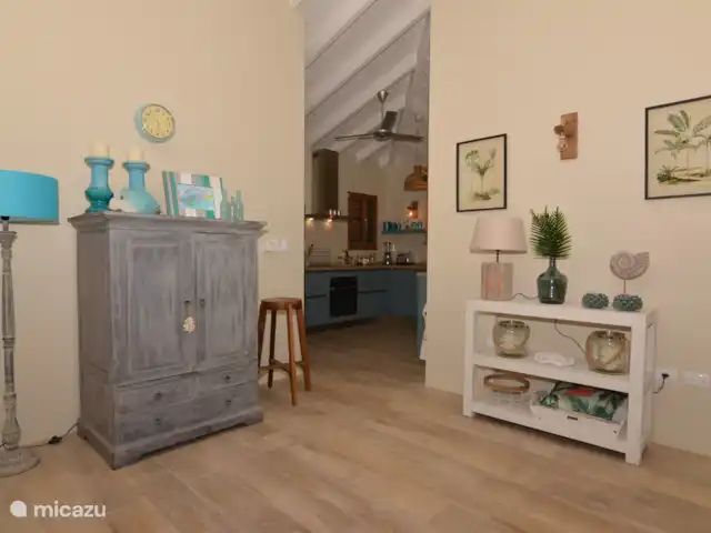 Villa Blou-Berde | Bonaire, Bonaire, Belnem - villa Passage du salon à la cuisine