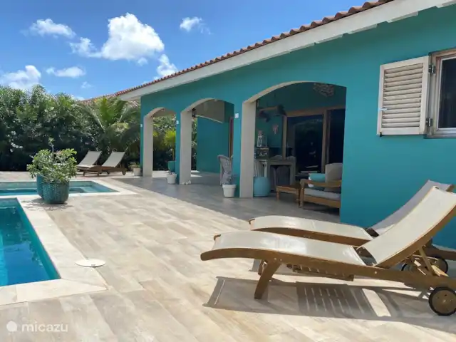 Villa Blou-Berde | Bonaire, Bonaire, Belnem - villa Vue sur le porche