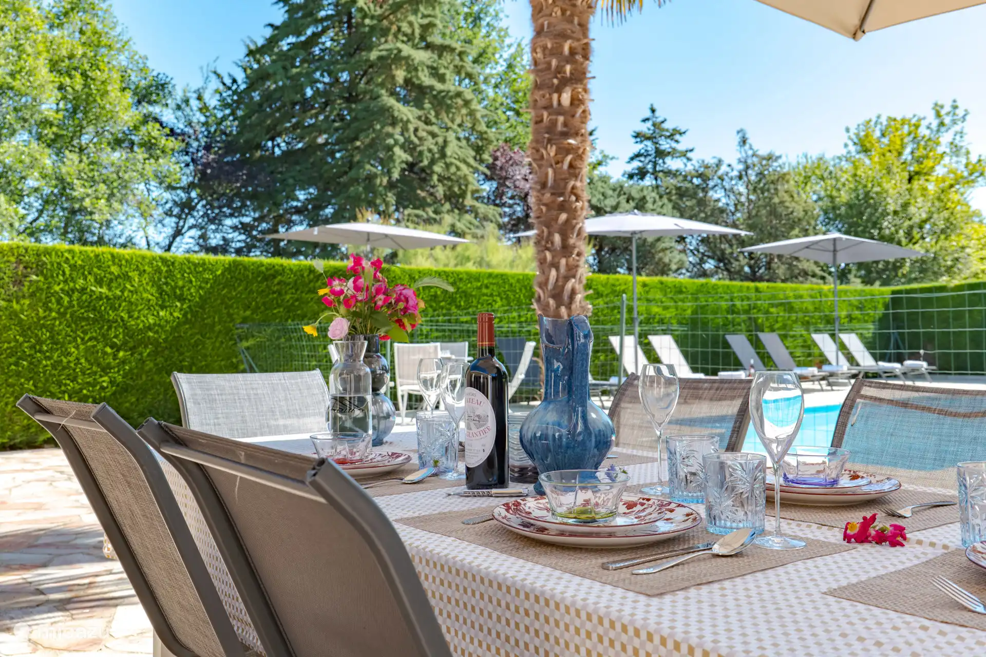 The terrace