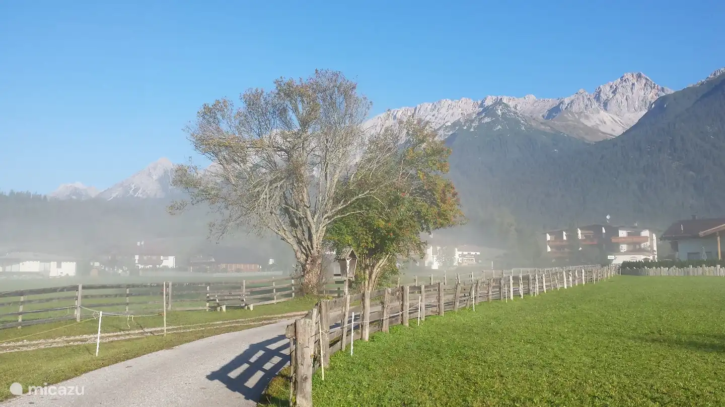 Vroege ochtend in het Leutaschdal