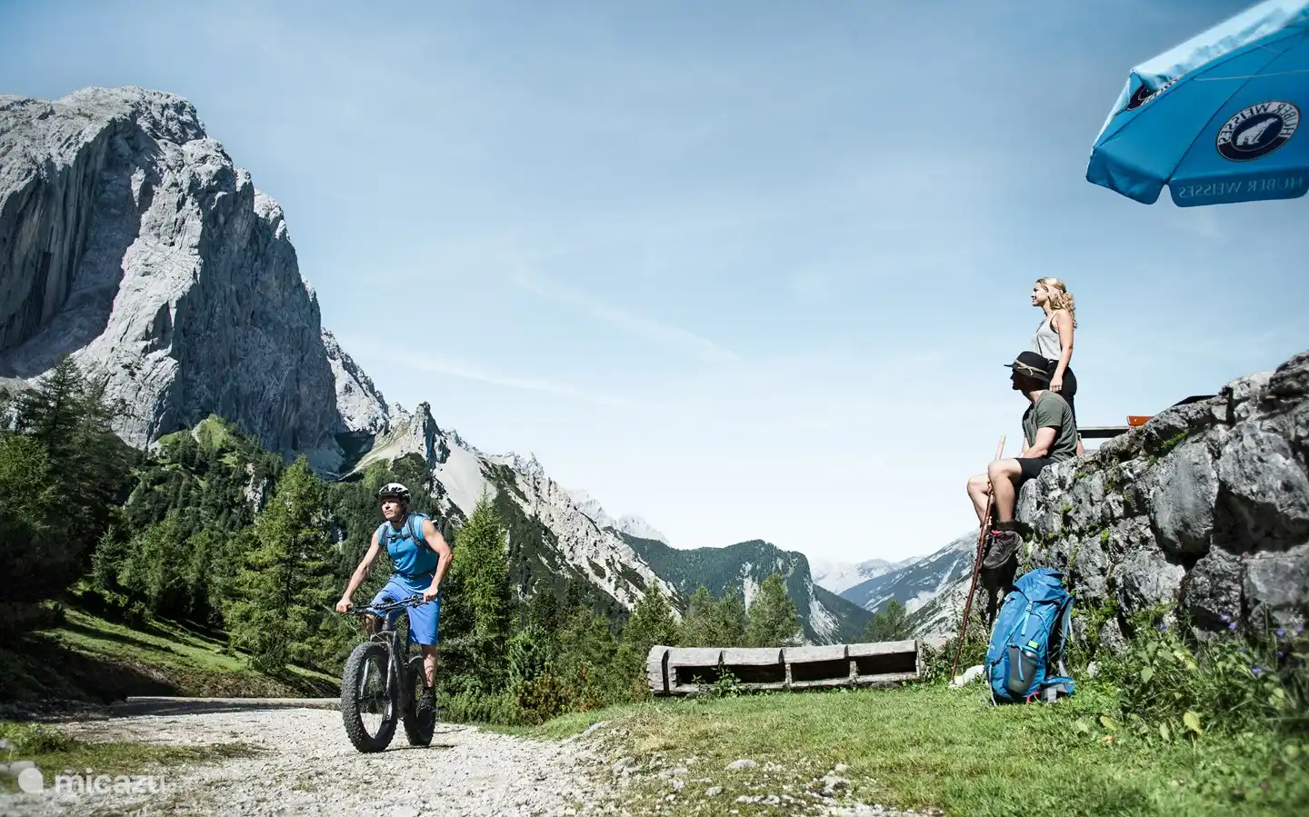 fietsen in het Gaistal