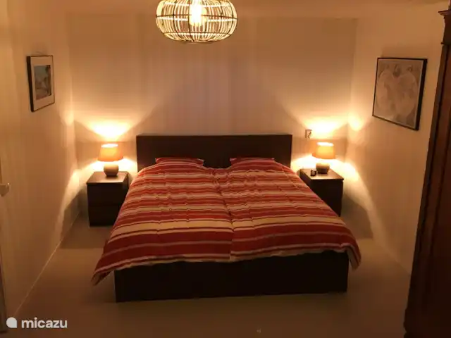 De Olde Regge | Pays-Bas, Overijssel, Ommen - maison de vacances Chambre 3 avec lit double et lit simple.