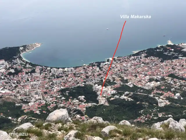 appartement huren in Kroatië, Dalmatië, Makarska – Apartment Maral Makarska Dalmatie Villa Makarska: rustig lokatie op loopafstand van strand en centrum