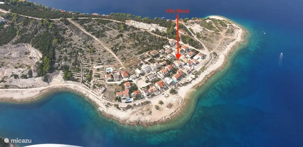 Villa Maral vue du ciel