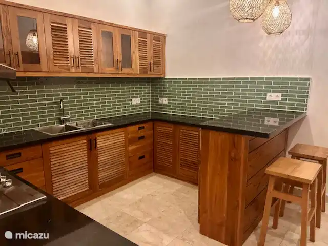 Villa Bidadari 3 chambres + bk piscine plage | Indonésie, Bali, Lovina - villa Cuisine avec bar pour le petit-déjeuner