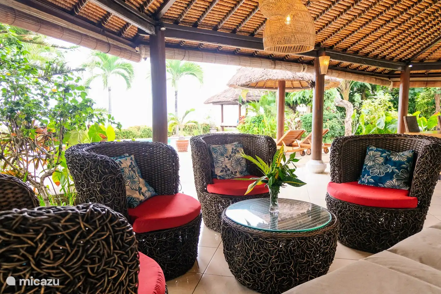 Entspannen Sie sich auf der Terrasse.