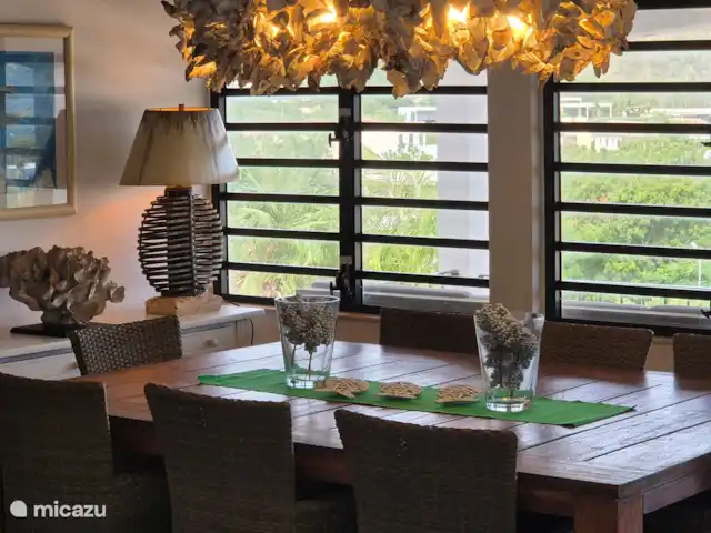 Les Palmiers | Curaçao, Banda Ariba (est), Jan Sofat - villa Table à manger pour 8 personnes