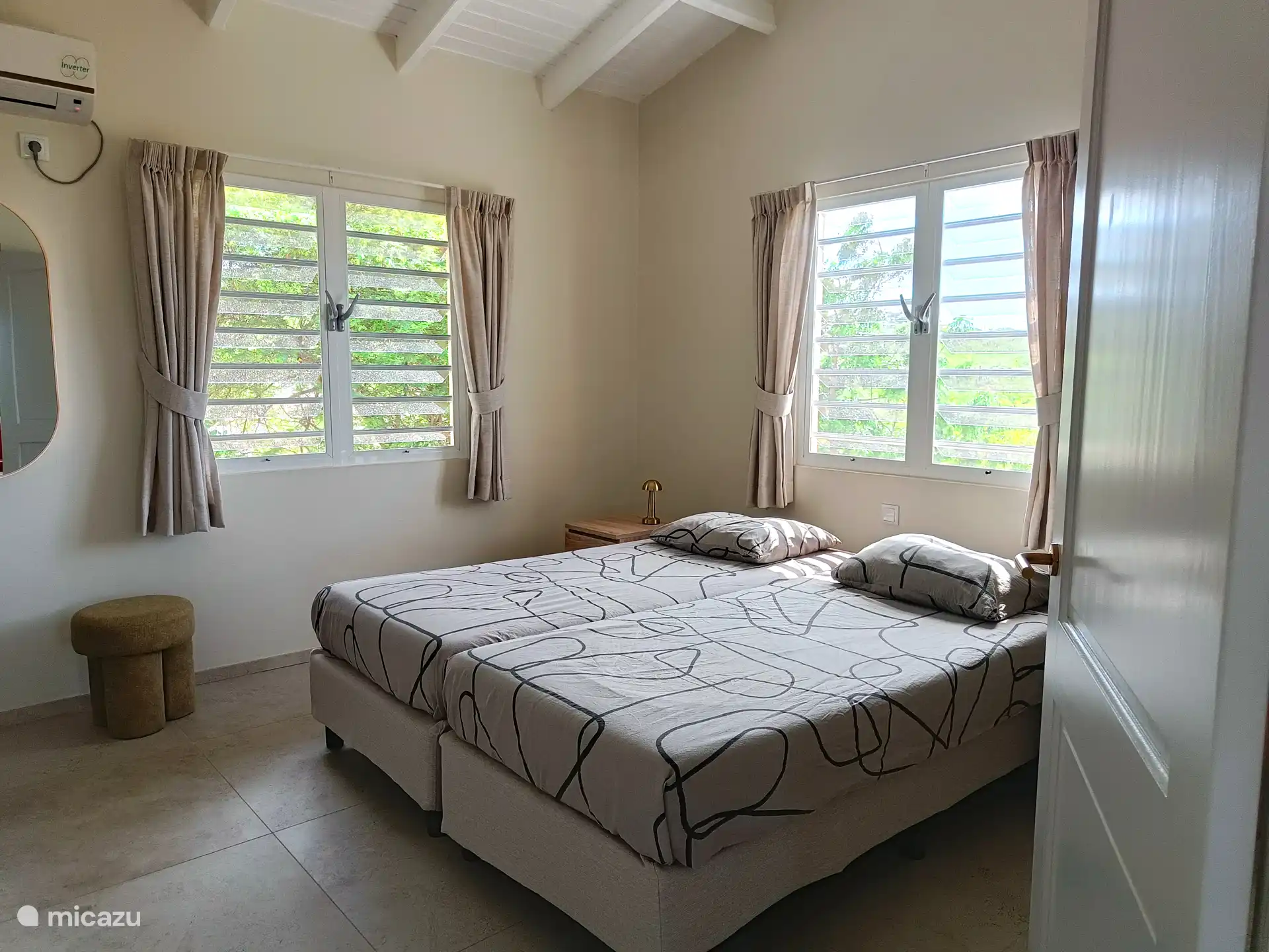 Bedroom 1 is wonderfully located on the wind