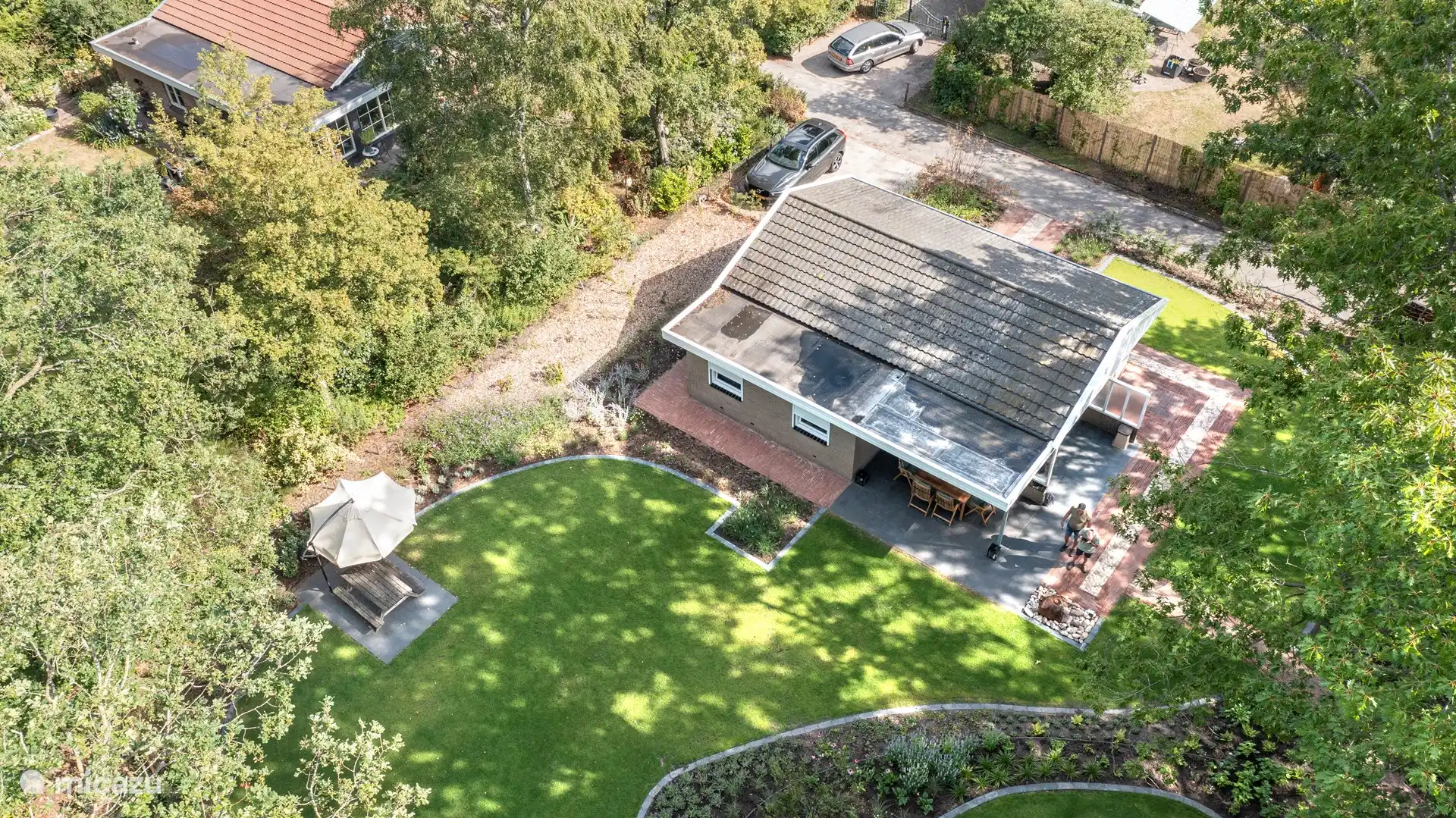 Vanaf de boven zijde