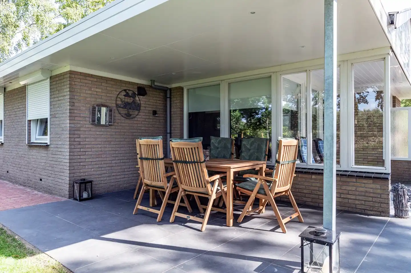 6 persoons overdekt terras