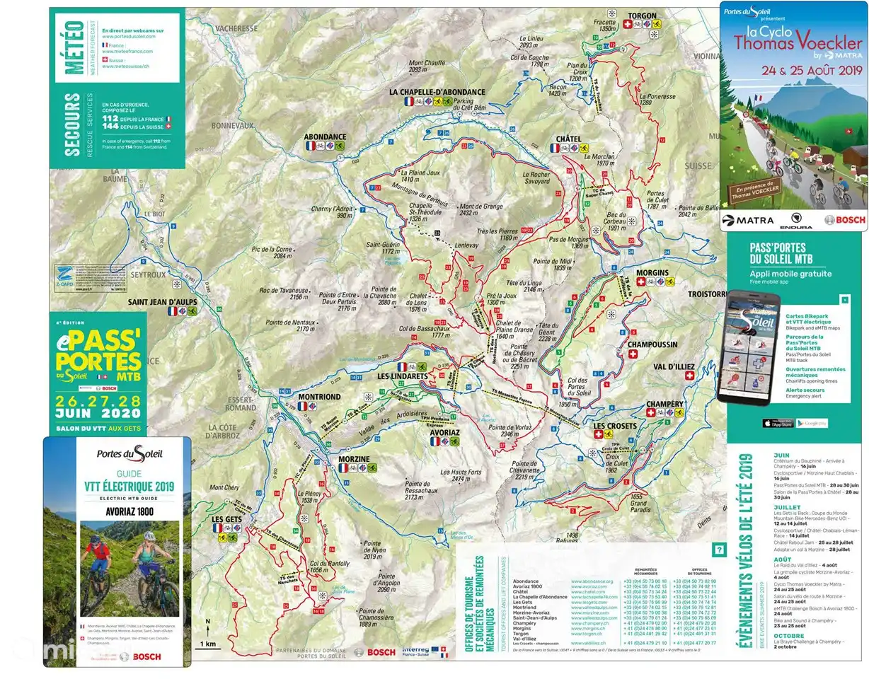 Elektrische Mountain bike routes