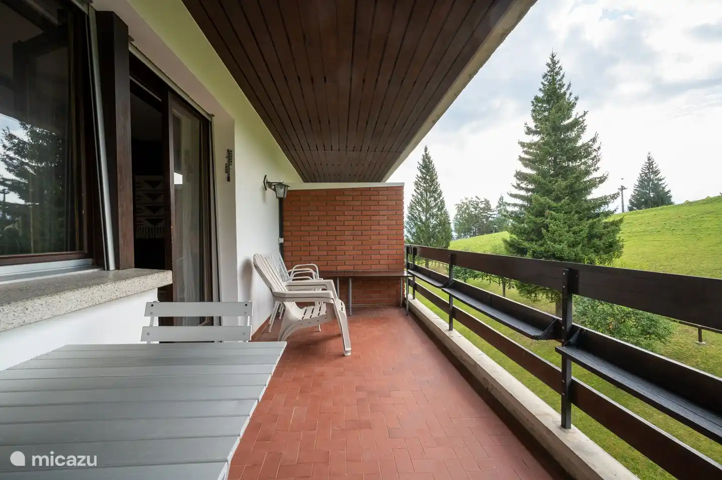 Balkon van 5,00 meter bij 2,00 meter 