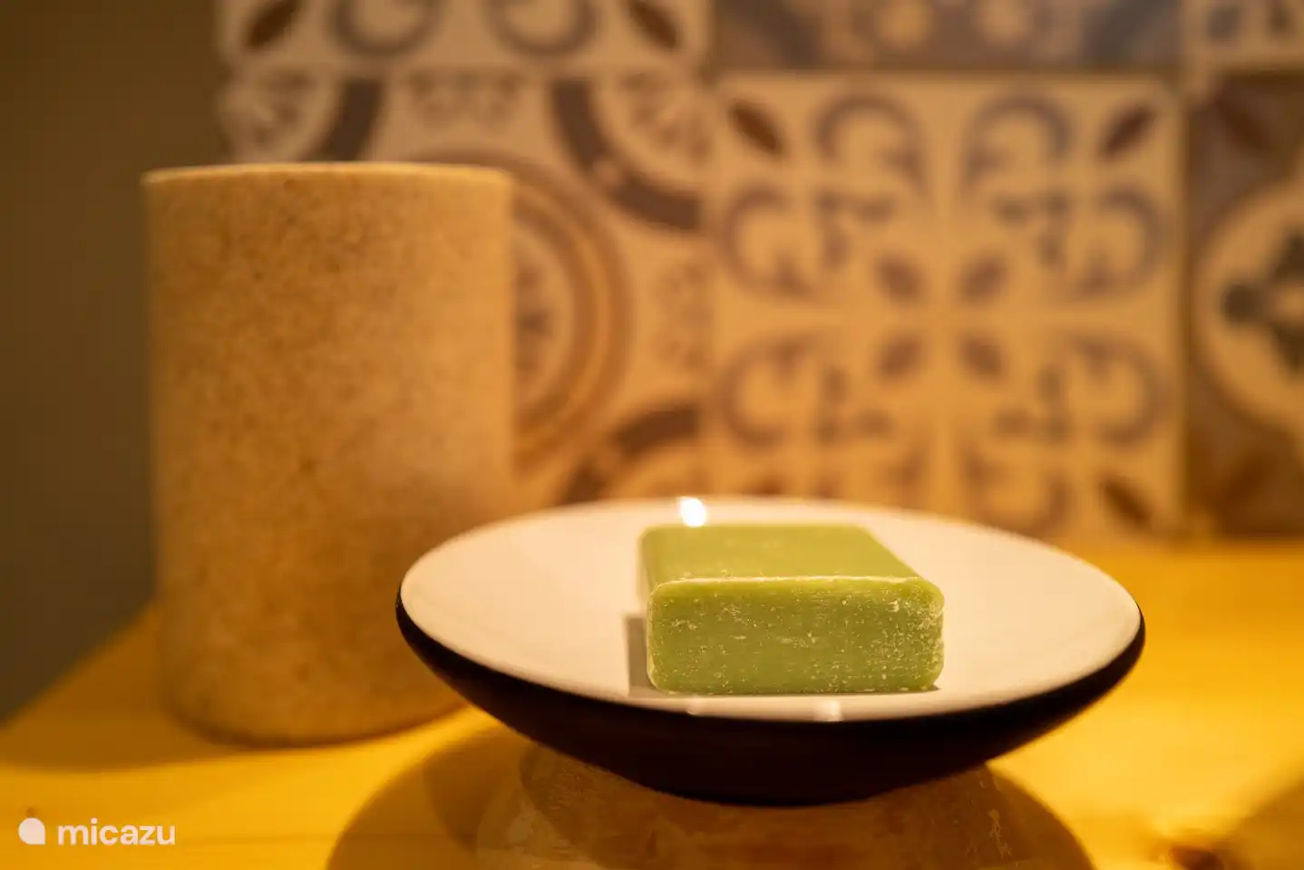 Es liegt Seife für Sie bereit