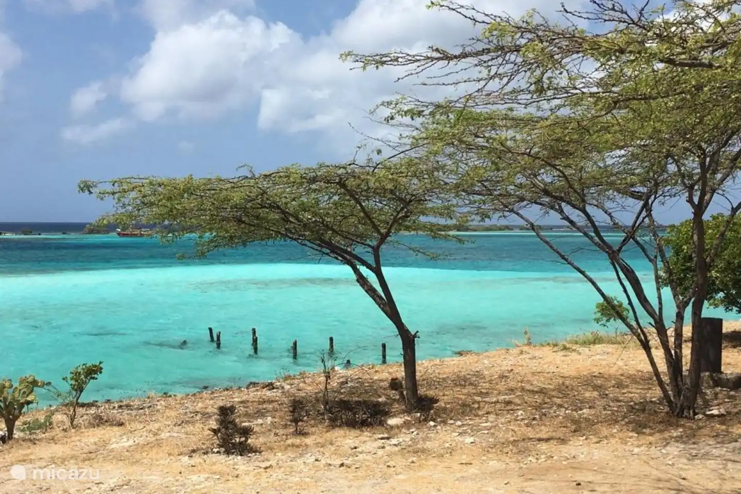 Prachtige azuur-blauwe zee. Mooi hé?