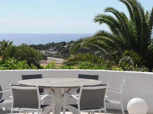 Koala de la maison | Espagne, Costa Blanca, Moraira - villa Table de terrasse avec vue sur la mer