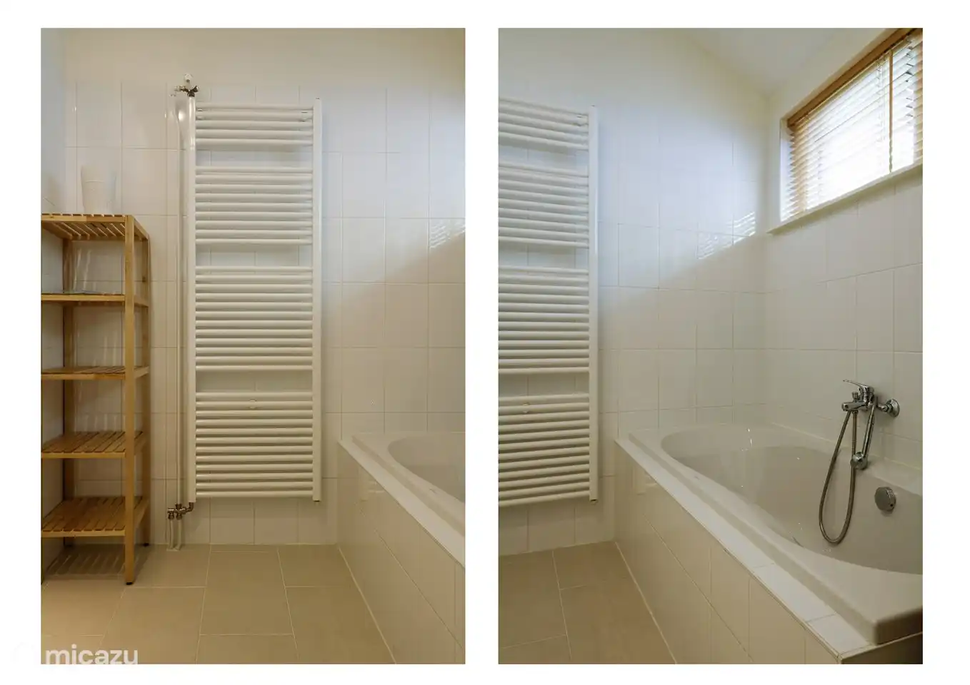 Das Badezimmer hat eine wundervolle Badewanne.