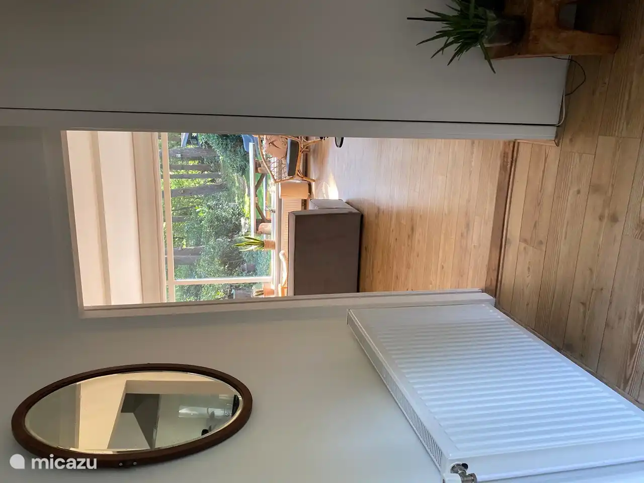 Blick aus der Halle.