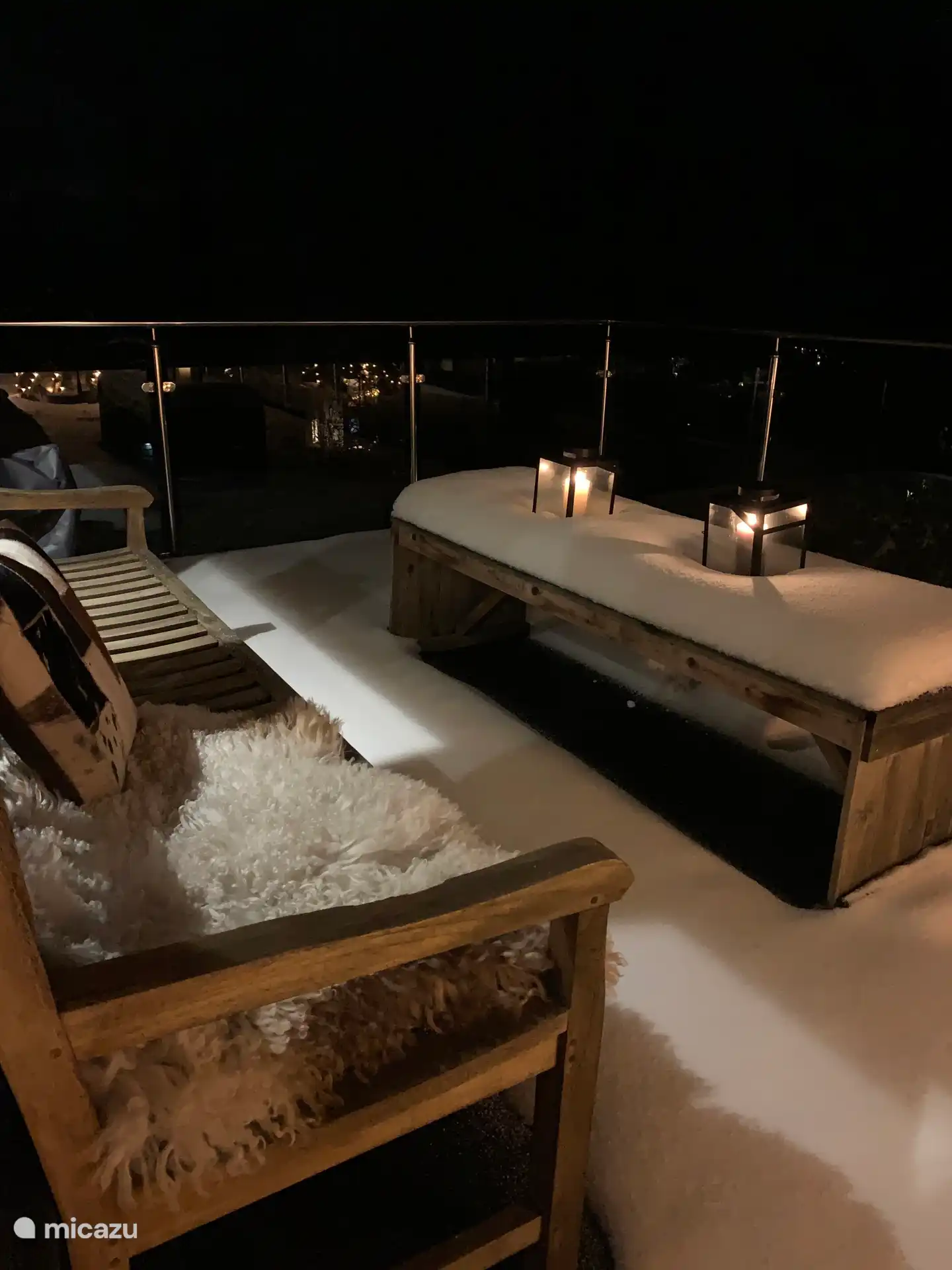 Sternenbeobachtung von der Terrasse aus