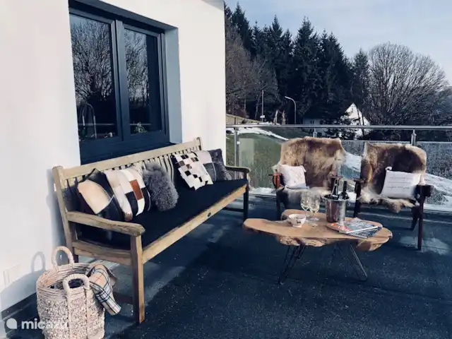 Waldhaus | Allemagne, Sauerland, Hallenberg - villa la grande terrasse est attenante à la cuisine et au salon