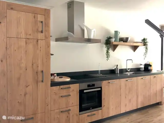 Appartement Hoeve a/d Zuurlanderes 2 huren in Nederland, Drenthe, Diever - appartement De keuken met inductiekookplaat (4-pits), koelkast, vriezer, vaatwasser en oven
