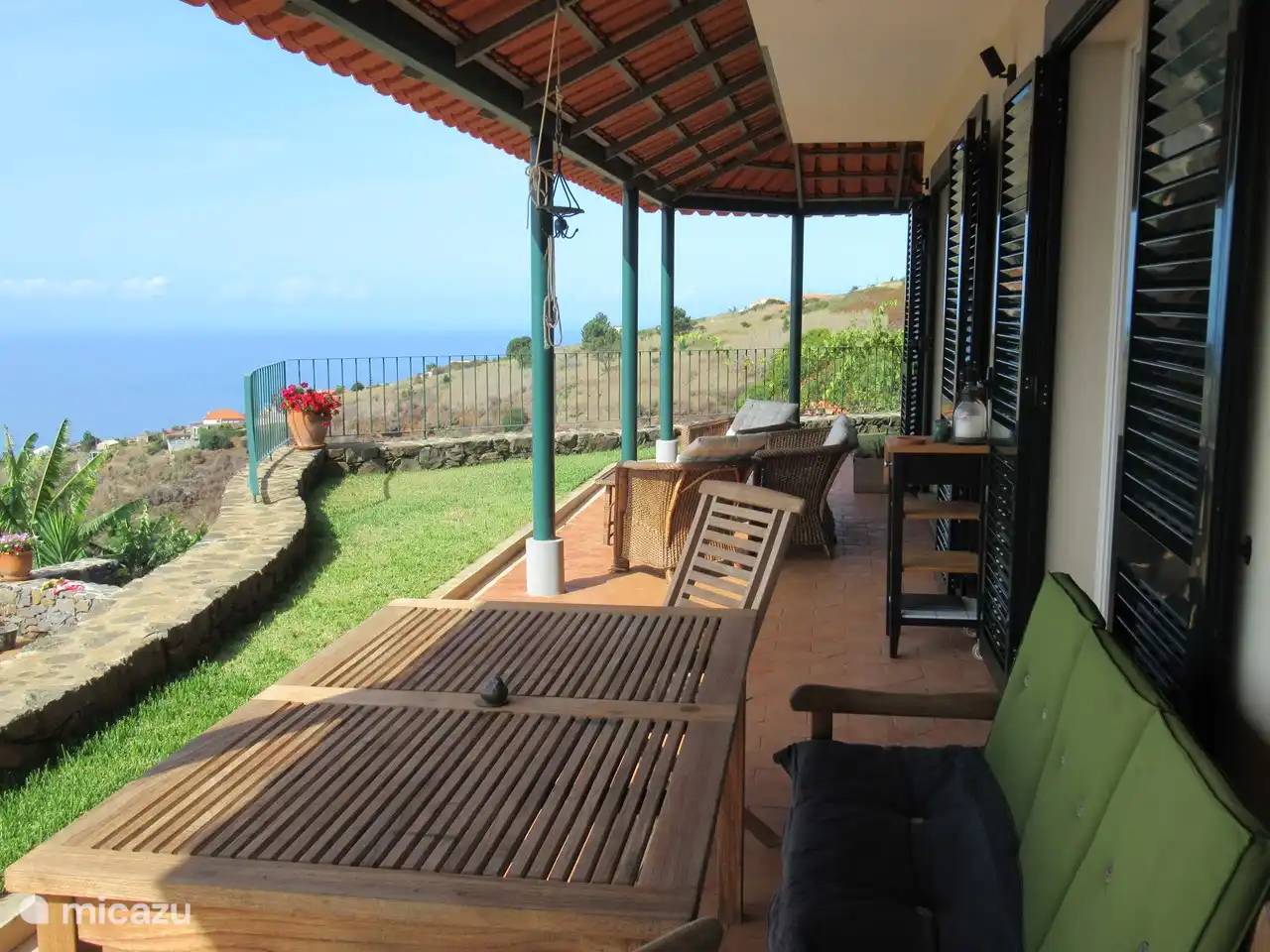 Die Frühstücksterrasse