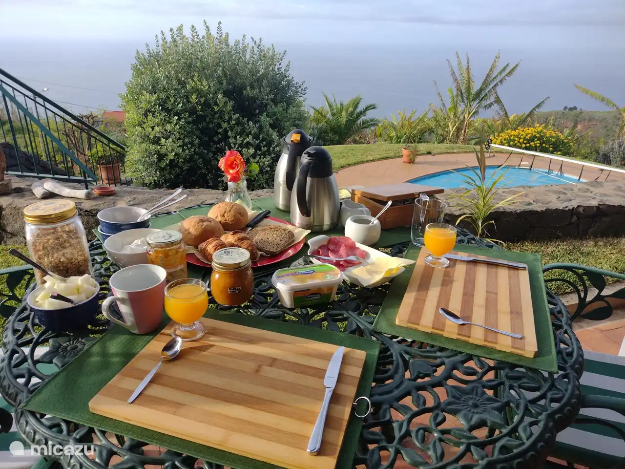 Frühstück optional für 7 Euro pro Person und Tag