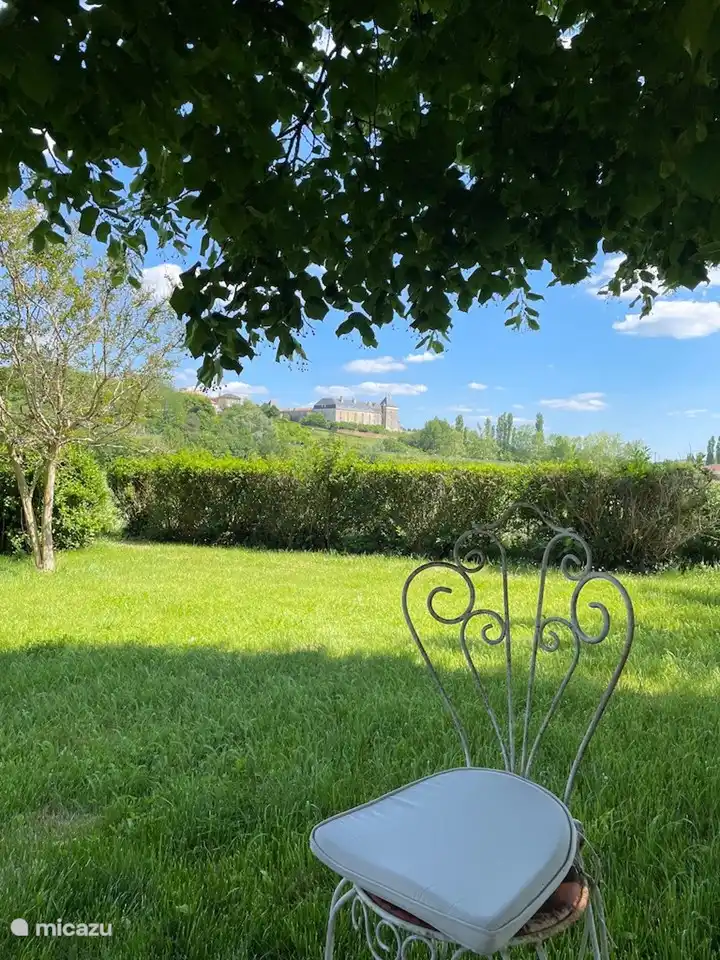 Blick auf das Chateau Talleyrand, von dort natürlich ein schöner Blick auf die Domaine.