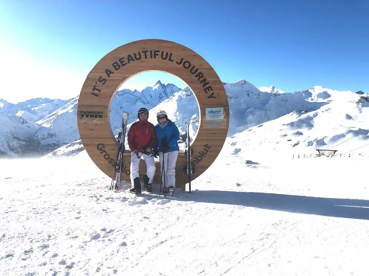 vista de la nieve desde