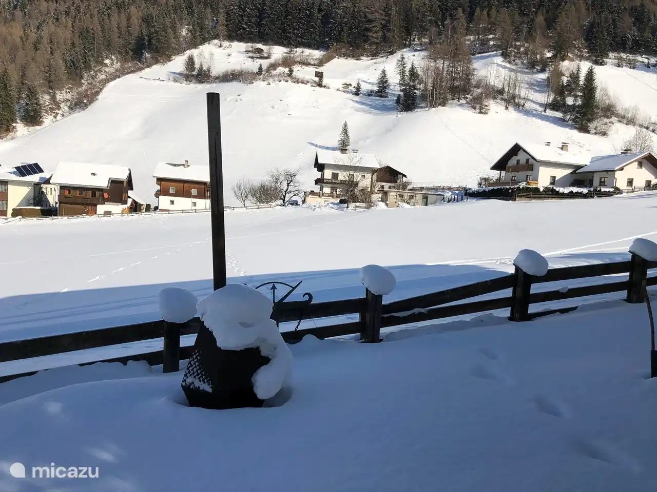 prado de esquí contiguo al lado de la casa